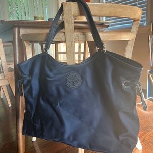 New with tags - Navy Tory Burch Nylon Slouch Tote